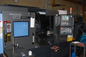 Doosan PUMA 2600SY II CNC Machine in operation at SC Industries, Houston.
